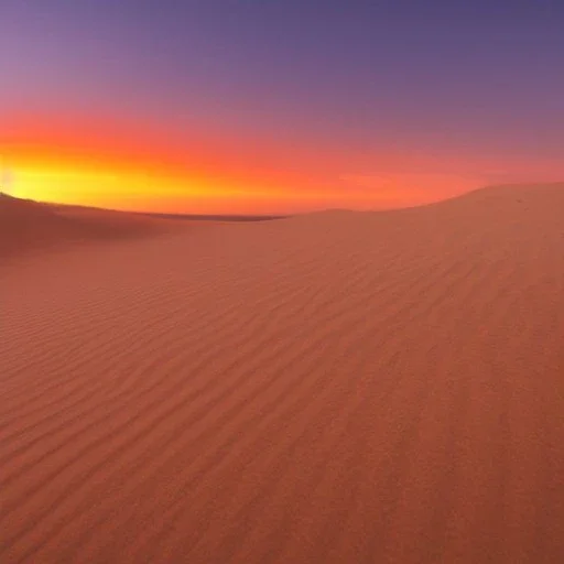 désert du Sahara, coucher de soleil, dune de sable, montagne, rochers