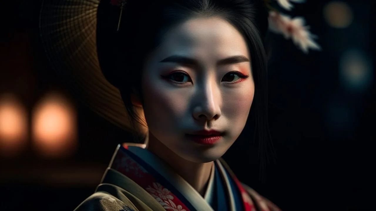 portrait geisha photo 4k