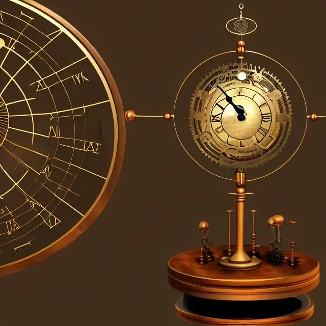 Rainmeter Skin for the Steampunk Orrery and Clock.