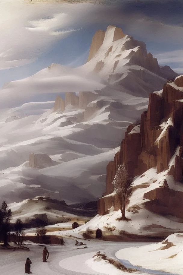 snow landscape by andrea del sarto