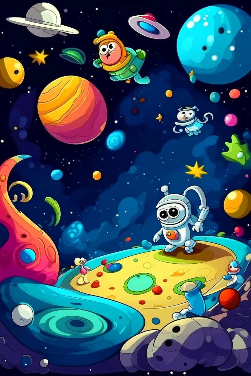 cartoon space