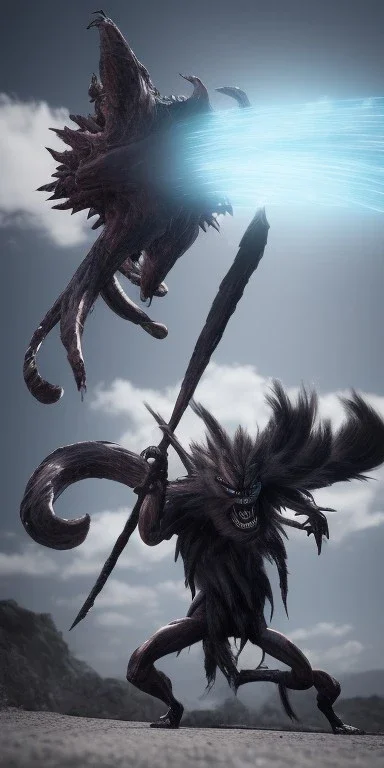 demon slayer battling ryuk