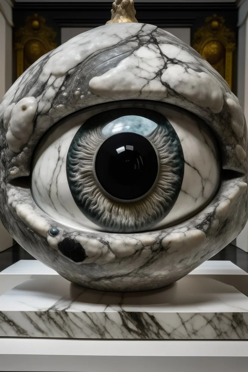 Granite and marble combined with the human eye full image