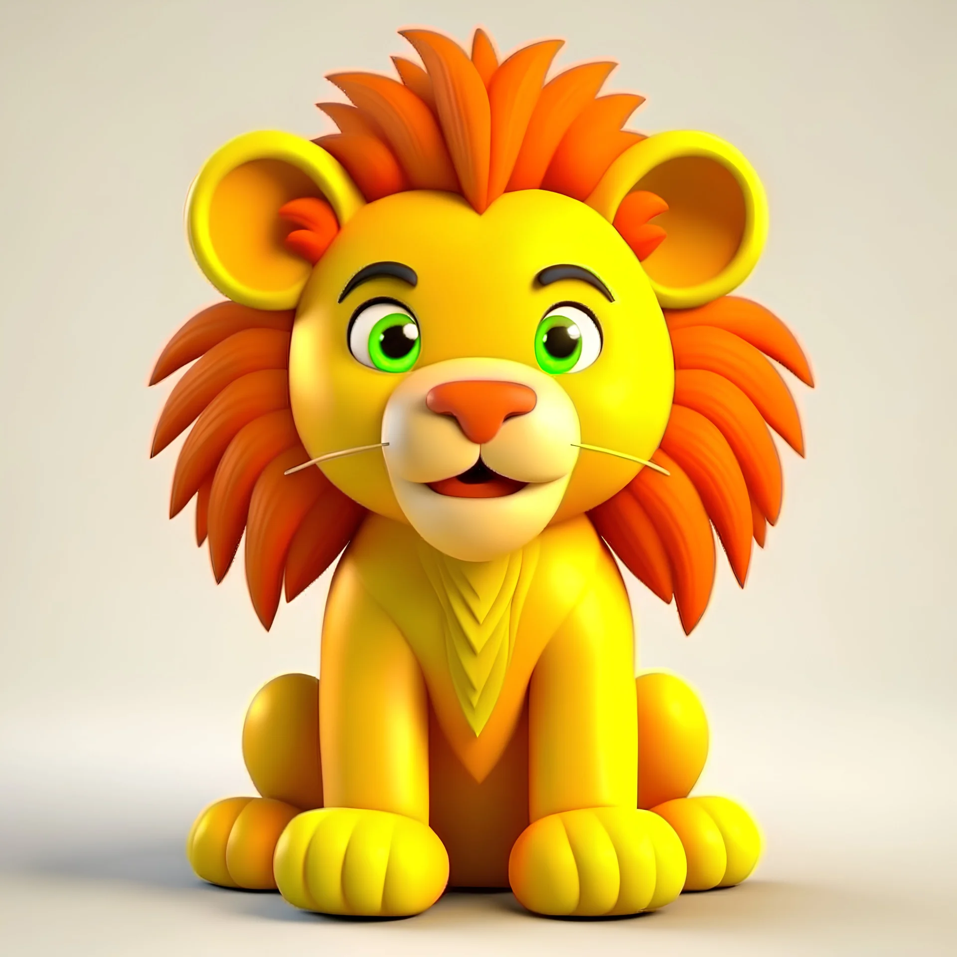 cute lion 3D
