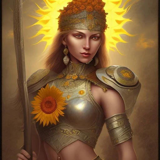 sunflower goddess warrior