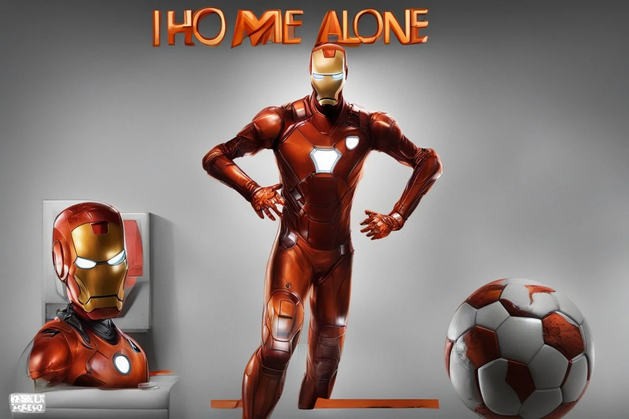 orange, soccer, Iron Man, home alone