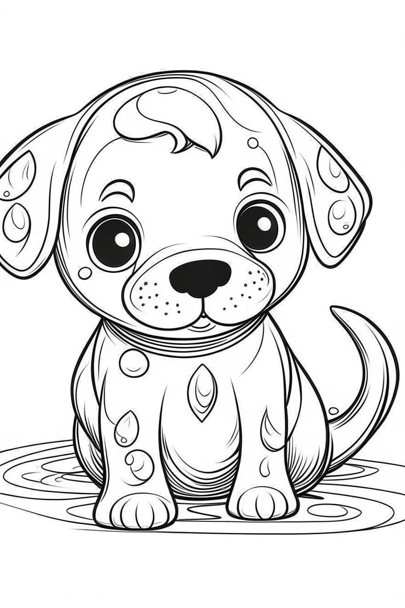 outline art forSeal Pup coloring pages with sitch, white background, Sketch style, full body, only use outline, toddlers style, clean line art, white background, no shadows and clear and well outlined.