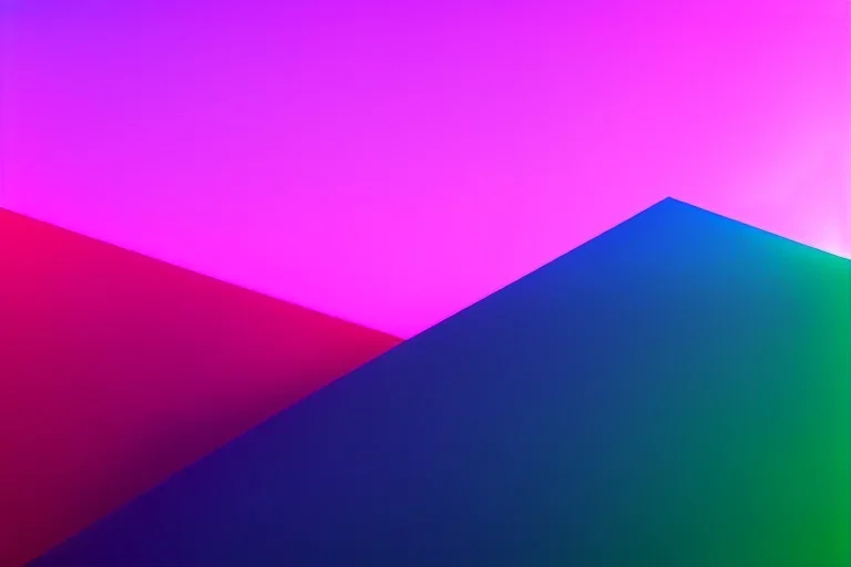 geometric installation abstract rgb 3D landscape