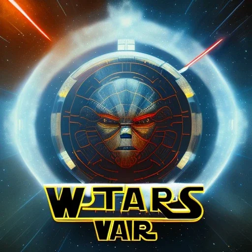 logo with only the letters 'STAR WARS', atmospheric, intricate, epic fantasy, ornate, 3D, cinematic lightning