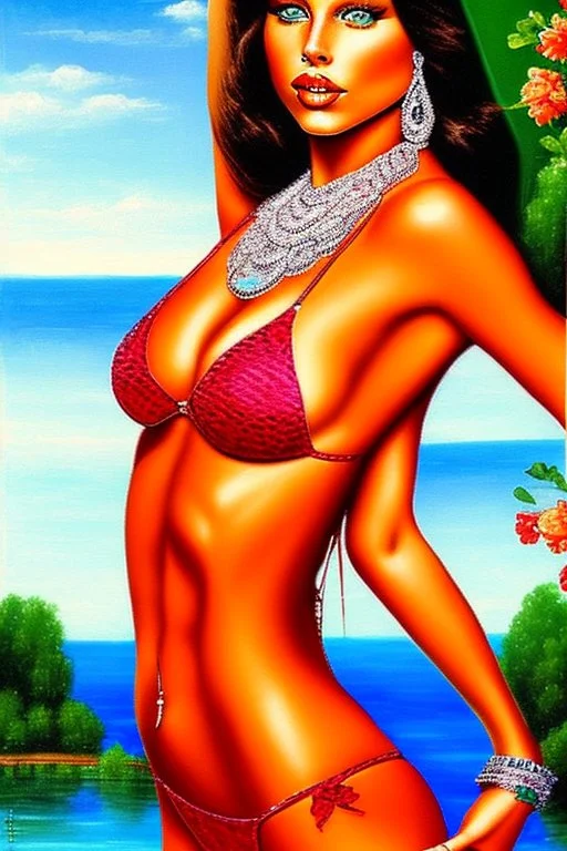 Adriana Chechik as painted by DaVinci