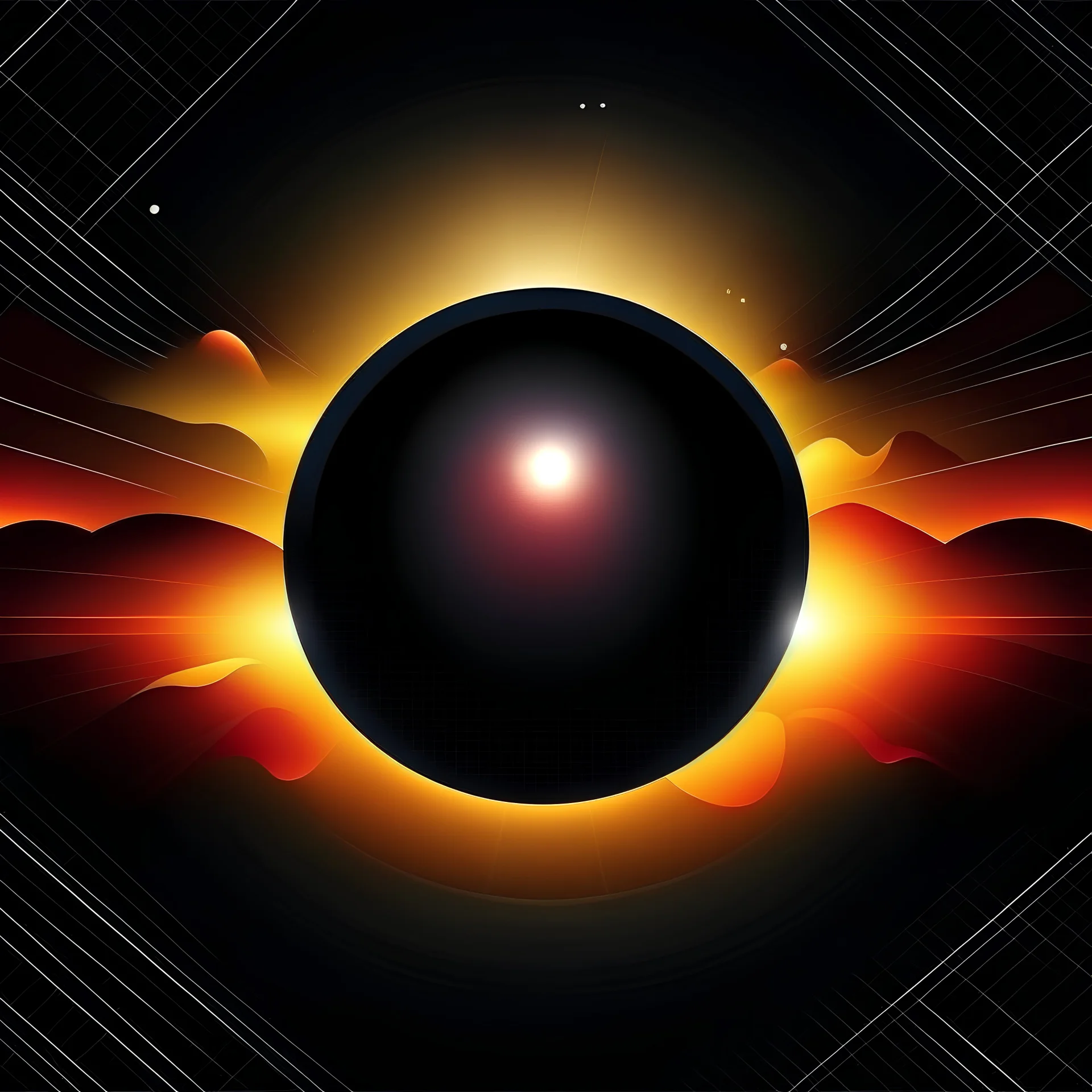 create a solar eclipse design