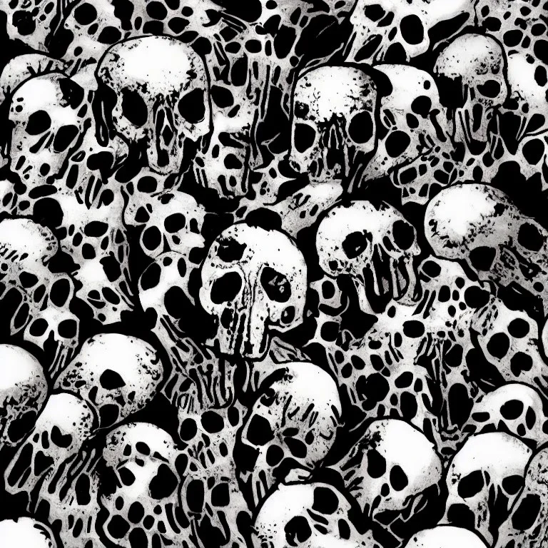 lots of bloody Skulls