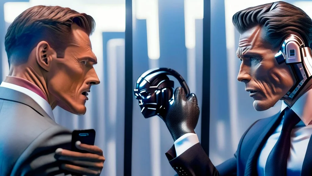 Bridge Club man argues with his AI clone on the phone