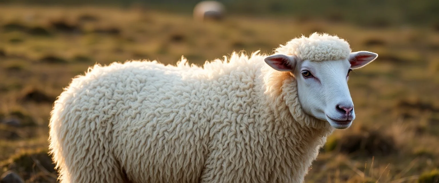 a sheep without wool