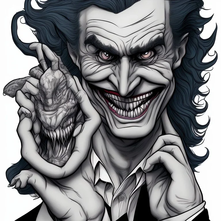 the joker in the style of my little pony