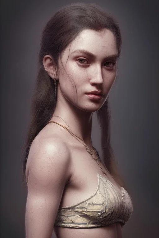 A highly detailed and hyper realistic drawing of a gorgeous and Goddess, trending on artstation, sharp focus, studio photo, highly detailed, by greg rutkowski