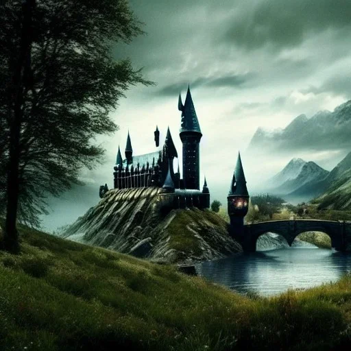 Paysage, the witcher, Harry Potter, hogwarts, lord of the ring