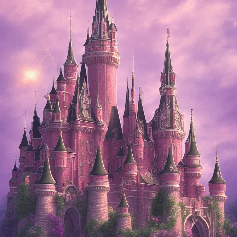 castle pink Magic dream world