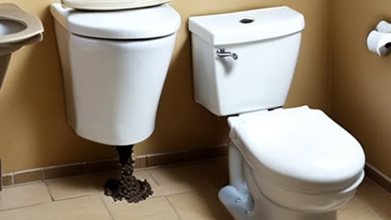 sewage coming out of toilet