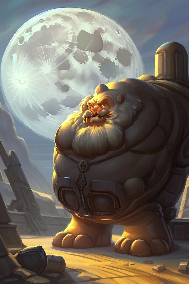 Moon in a dwarven mine