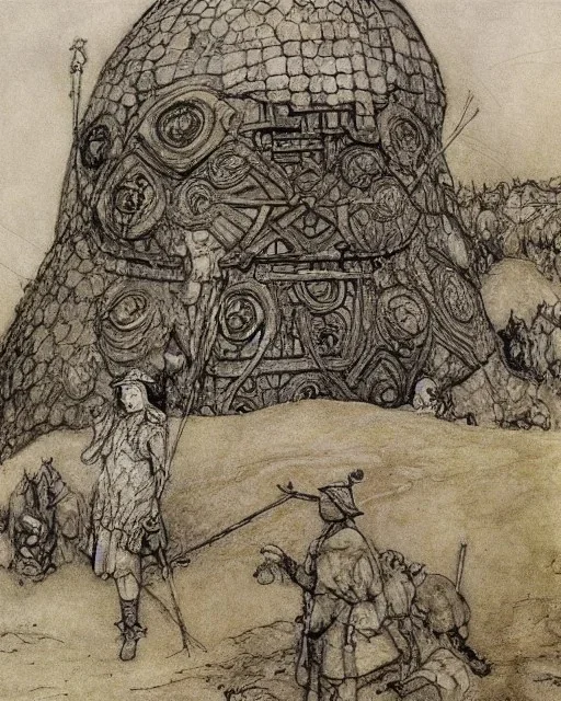 Sutton hoo by Arthur Rackham