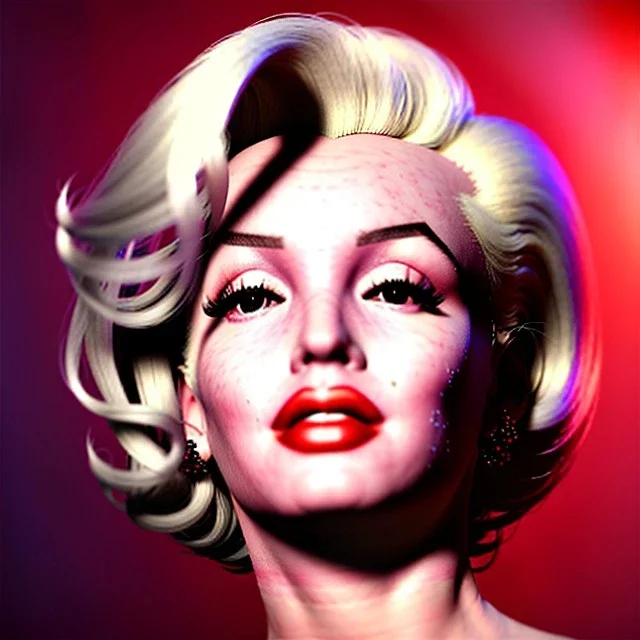 Realistic image portrait, Marylin Monroe, highly detailed, unreal engine 5, ray tracing, RTX, lumen lighting, ultra detail, volumetric lighting, 3d, finely drawn, high definition, high resolution.