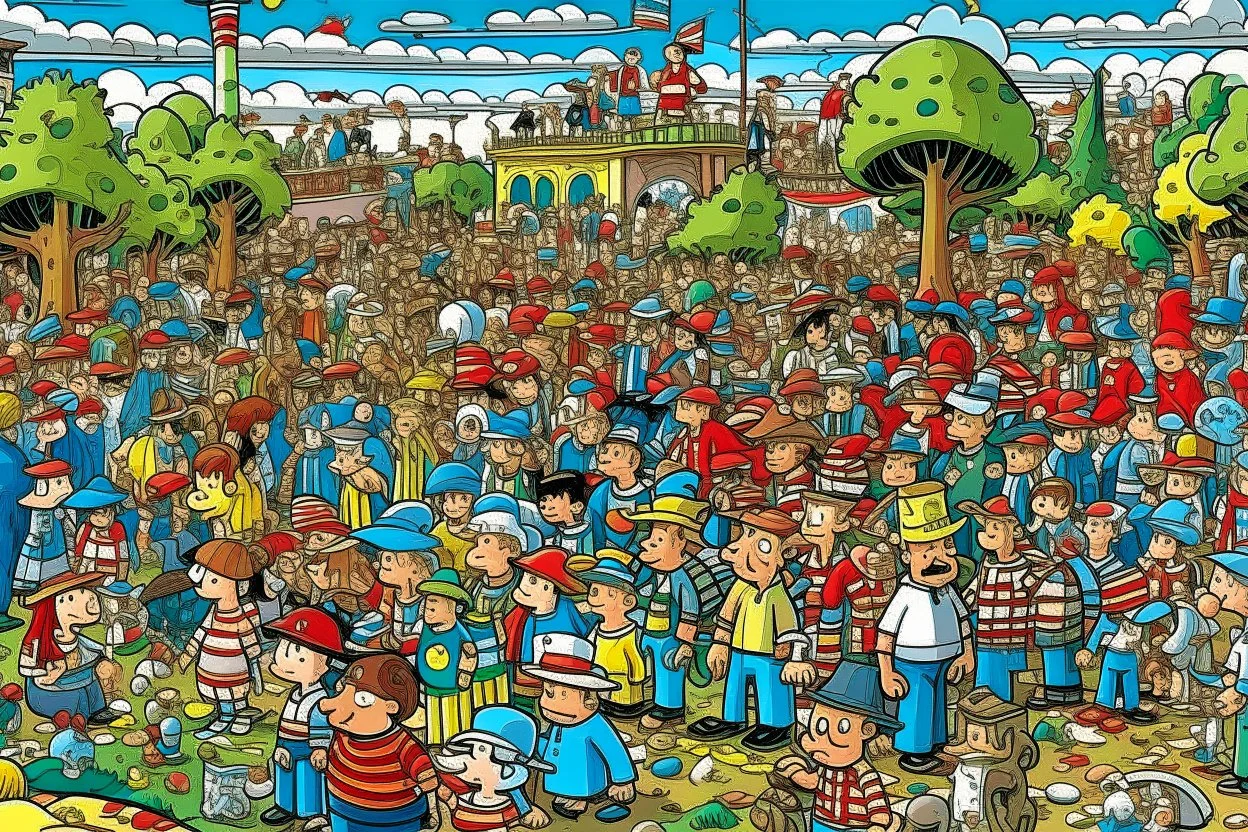 where's Wally but with cats big image city