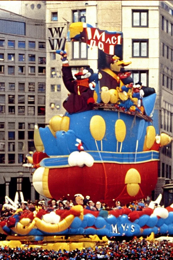 macy's day parade float of bill newton