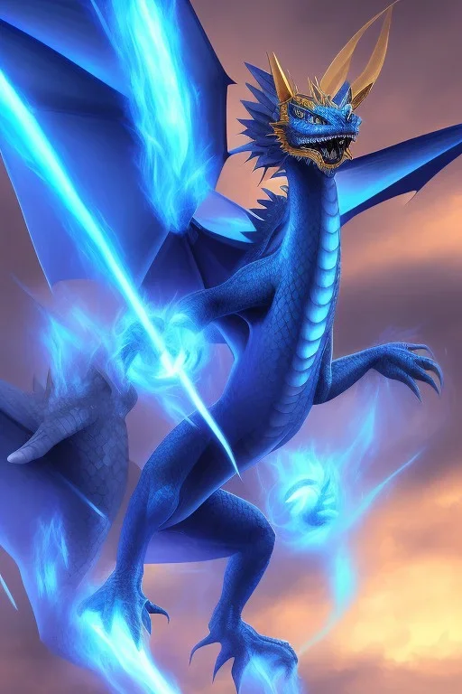 A Blue eyes withe dragon of yu gi oh,