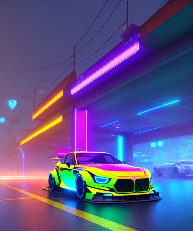 loud, bright, neon, street style, stylish, full body, valorant, cinematic lighting, octane render, ambiance, professional photo,