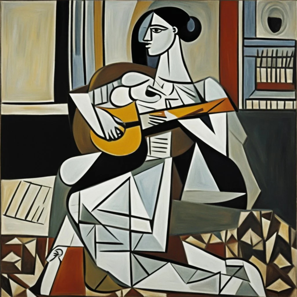 picasso woman with guitar