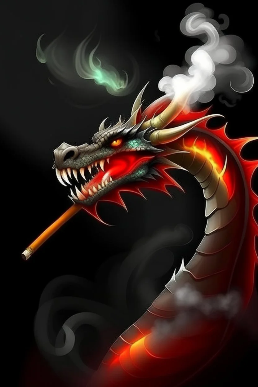 dragon, smoke and play dart have fire