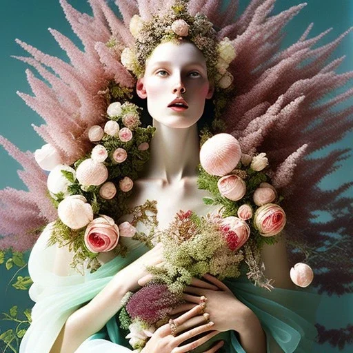 Goddess of Floral Decay by James C. Christensen photographed by Tim Walker