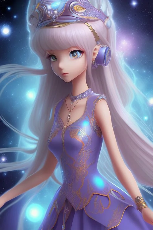 3d Anime princess of stars