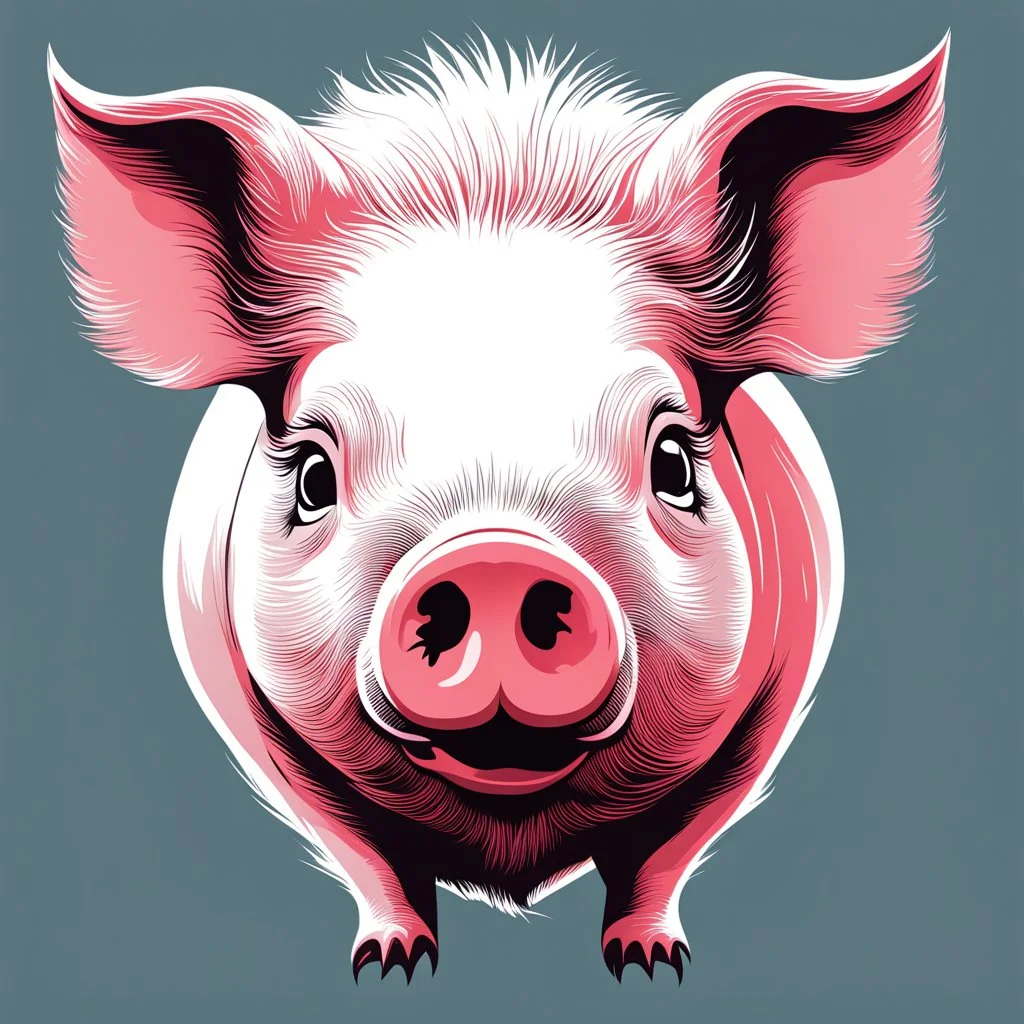 but of a pig vectoraize Head