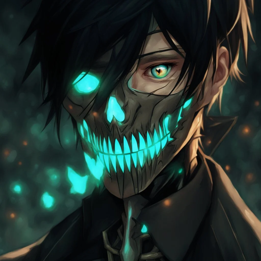 fantasy art, man, half-elf, young, noble, half mask, pale skin color