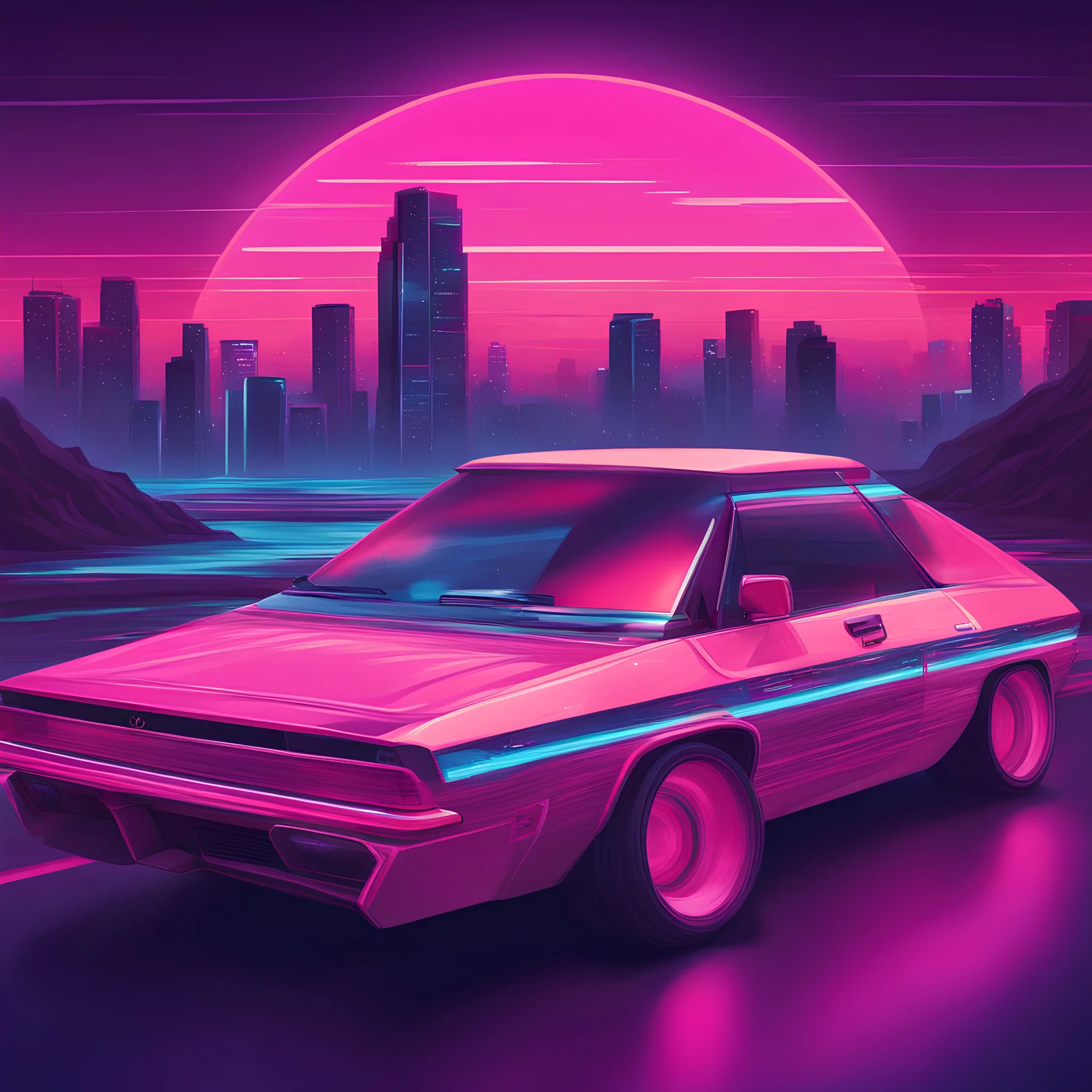 Retrowave Car