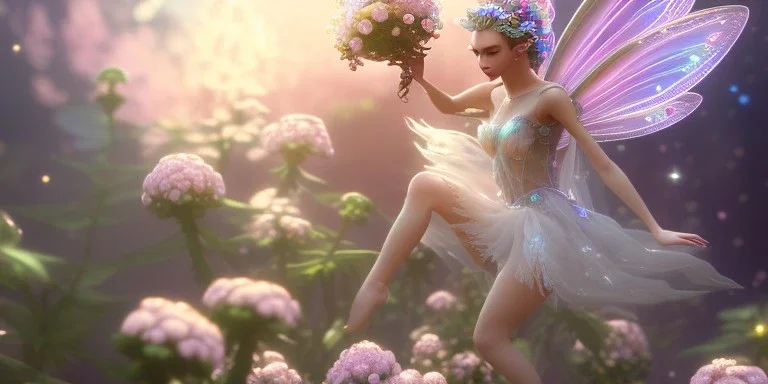 crystal subtle flower in a galactic ambiance beautiful fairy, transparent, delicate colors, in the foreground, full of details, smooth，soft light atmosphere, light effect，vaporwave colorful, concept art, smooth, extremely sharp detail, finely tuned detail, ultra high definition, 8 k, unreal engine 5, ultra sharp focus