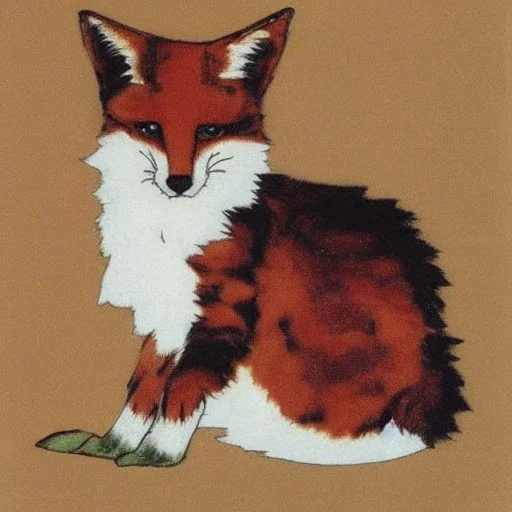 schiele foxglove kitten