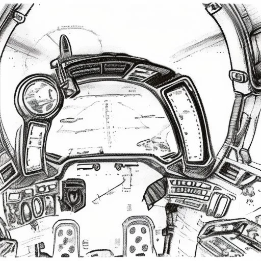 Fighter jet interior