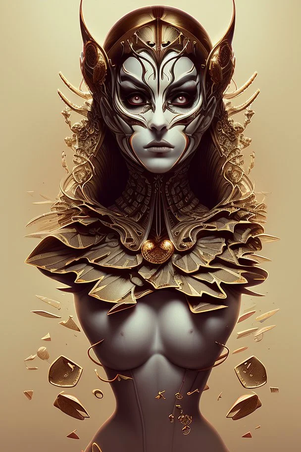 A harlequin character, playing cards with other people , sf, intricate artwork masterpiece, ominous, matte painting movie poster, golden ratio, trending on cgsociety, intricate, epic, trending on artstation, by artgerm, h. r. giger and beksinski, highly detailed, vibrant, production cinematic character render, ultra high quality model