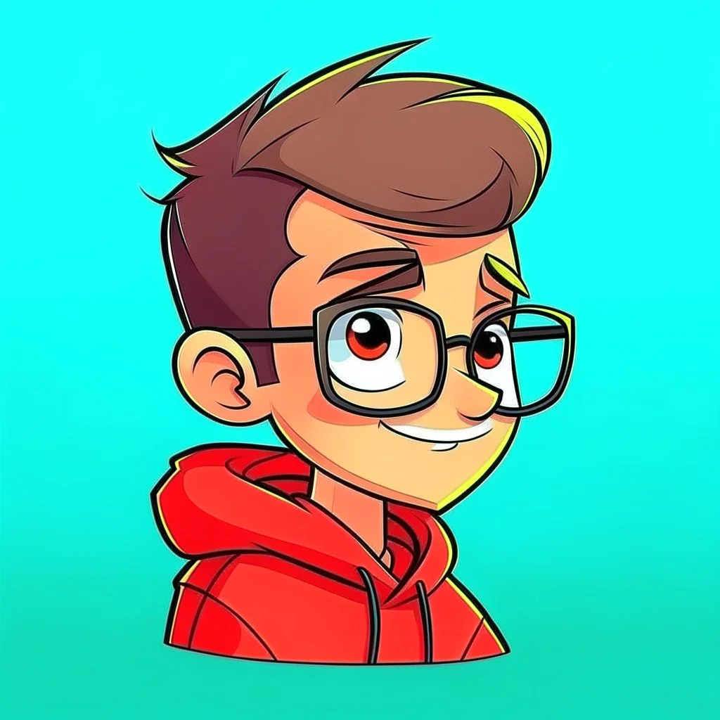 can you make a cartoon profile picture for a youtube channel