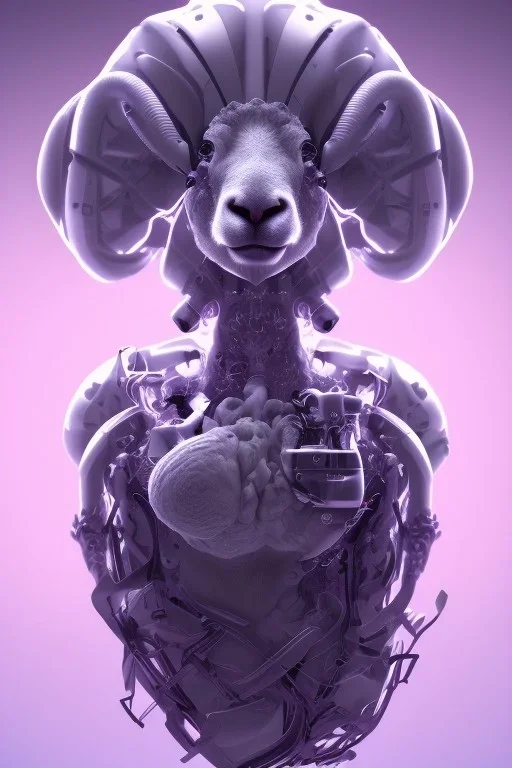 sheep brain cyborg, matrix style