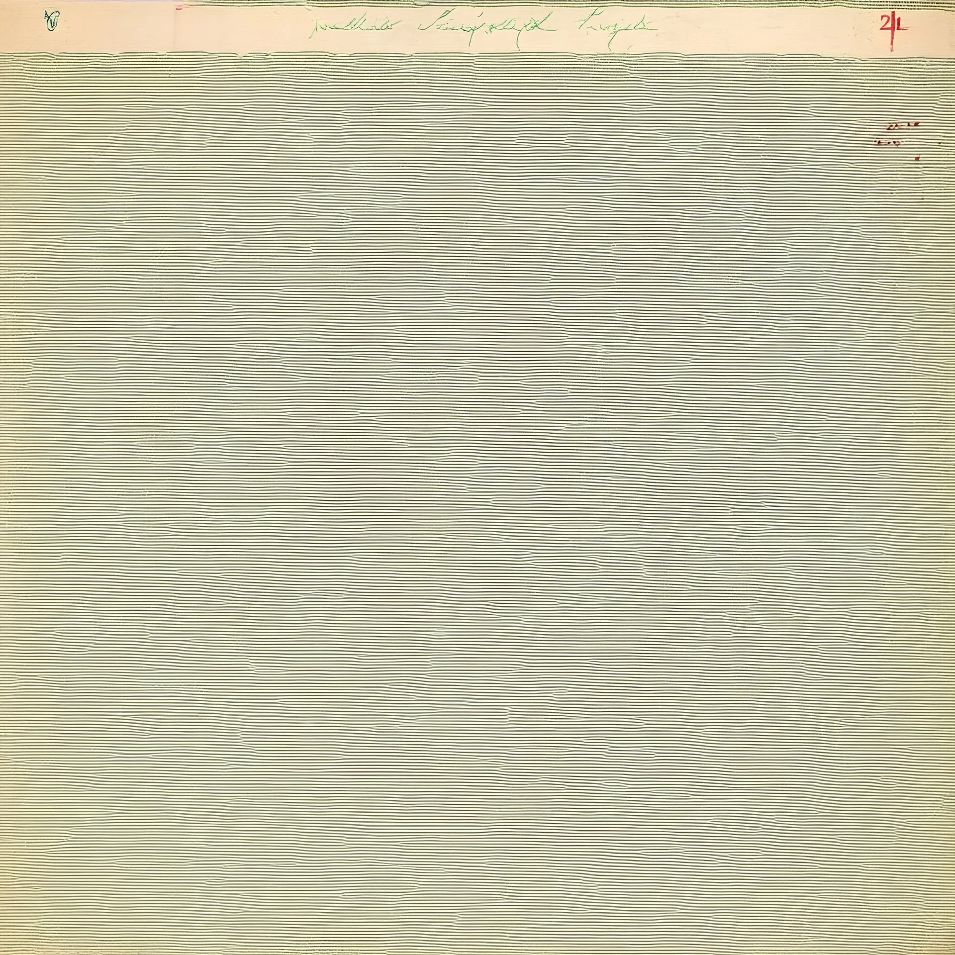 old album cover with thin lines and dots