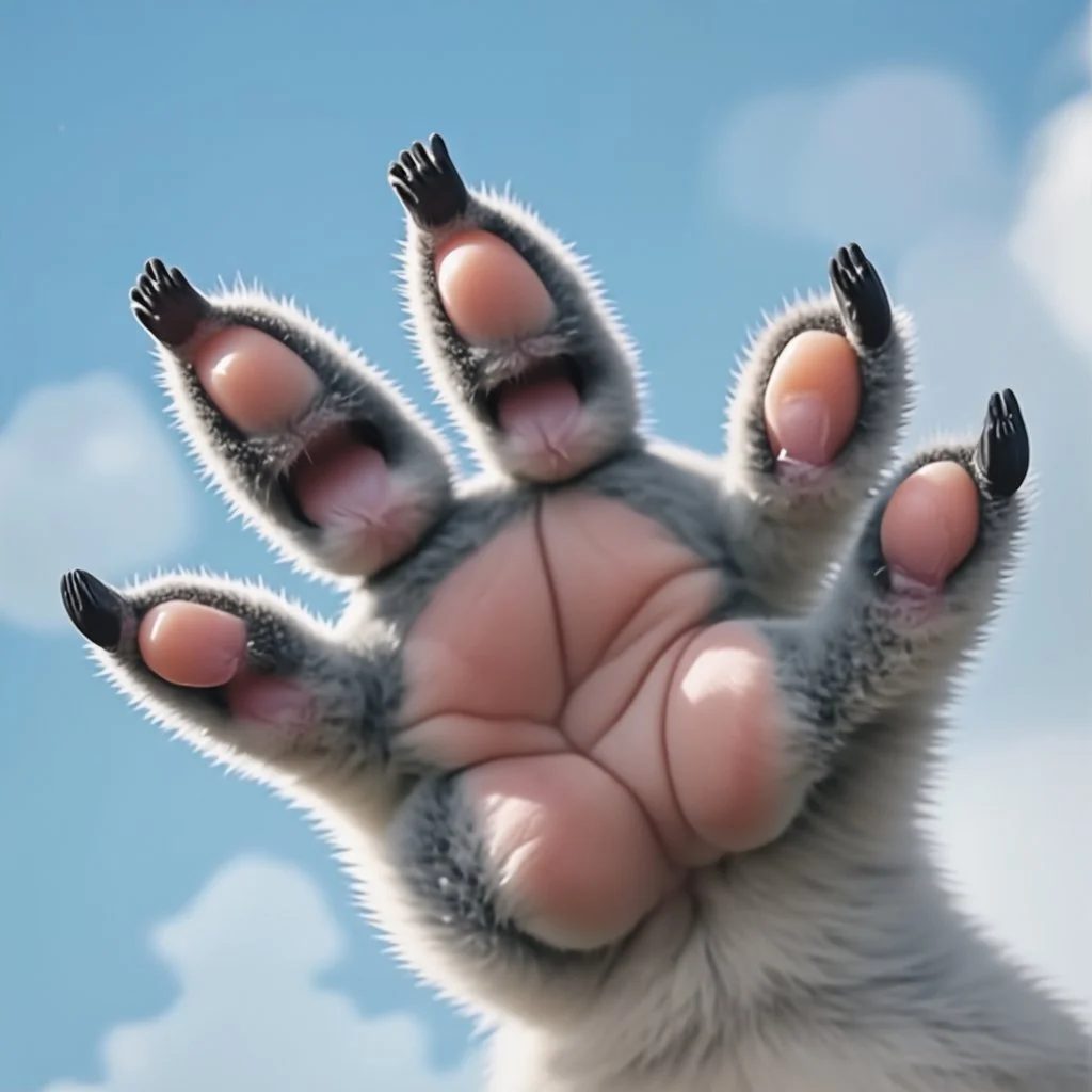 front paw of a koala