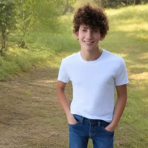 Older Teen boy in Jeans pants