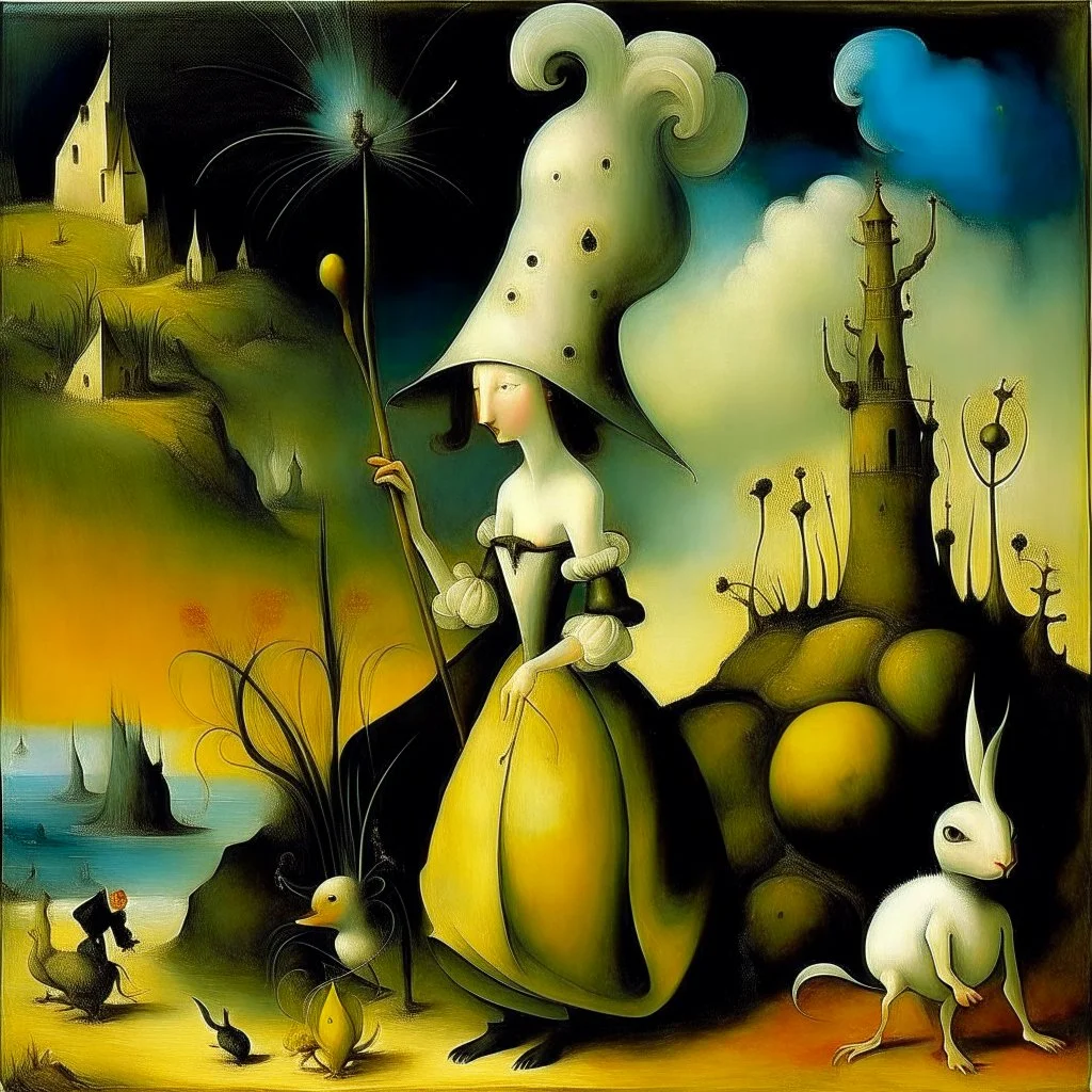 magic woman, Bruegel , Yves Tanguy