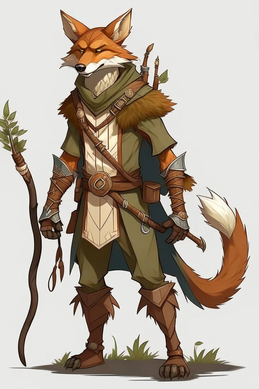 brown fox humanoid ranger druid dnd