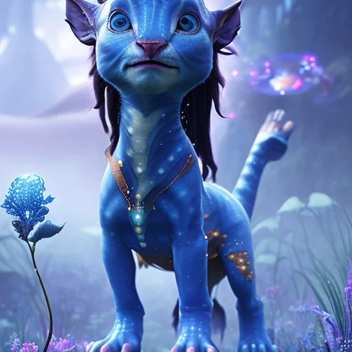 Pandora. It is not clear what you mean by a "makeup-wearing baby" in the context of the film Avatar. baby horse