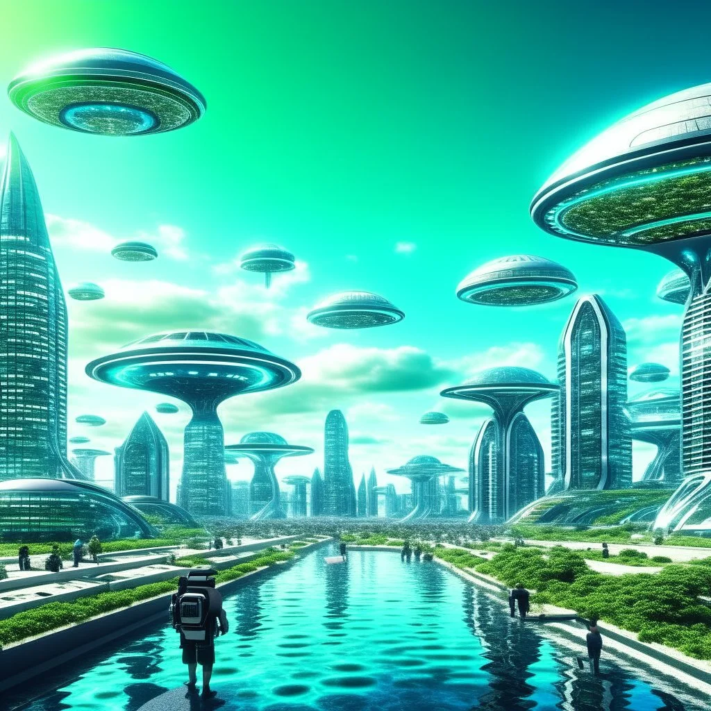 Technology of the future Show the world how it will be in the future